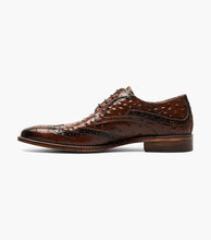 Load image into Gallery viewer, Stacy Adams GENNARO Cognac Wingtip Oxford
