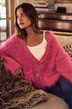 Load image into Gallery viewer, SO ME Soft Touch Hairy Loose Fit Cozy Sweater Cardigan
