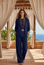 Load image into Gallery viewer, Women's Batwing-Sleeve Oversized Top &amp; Wide-Leg Pants Set

