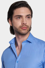 Load image into Gallery viewer, Premium Cotton Dress Shirt (Classic Blue)
