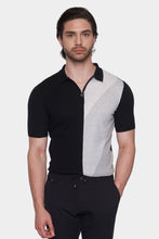Load image into Gallery viewer, The Mercerized Cotton Polo (Black &amp; White)
