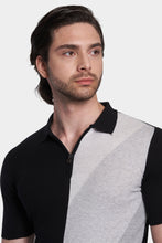 Load image into Gallery viewer, The Mercerized Cotton Polo (Black &amp; White)
