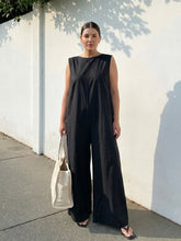 Load image into Gallery viewer, Women's Wide-Leg Jumpsuit | Loose Solid Color Casual One-Piece in Black | S–XXL
