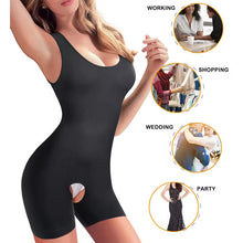 Load image into Gallery viewer, Plus Size Camisole Shapewear Bodysuit – Tummy Control Butt Lift Breast Support Open-Crotch Body Shaper for Women
