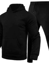 Load image into Gallery viewer, Men's Full Size Long Sleeve Hoodie and Pants Set Plus Size
