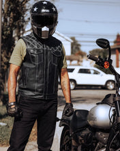 Load image into Gallery viewer, Downside Men's Motorcycle Leather Vest
