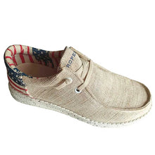 Load image into Gallery viewer, Roper Hang Loose American Flag Heel- Women's Moccasin
