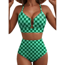 Load image into Gallery viewer, Women's Floral Print High-Waist U-Wire Bikini Set
