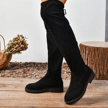 Load image into Gallery viewer, Women’s Elastic Knee-High Boots – Thick Sole Solid Color Fashion Boots
