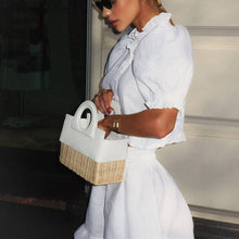 Load image into Gallery viewer, Women's Ruffled Linen-Blend Cropped Blouse &amp; Shorts Set
