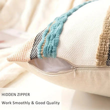 Load image into Gallery viewer, Boho Striped Chenille Throw Pillowcases
