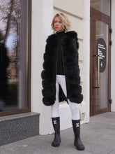 Load image into Gallery viewer, Genuine Polar Fox Fur Vest 90 cm
