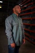 Load image into Gallery viewer, FR Pearl Snap Work Shirt - Gunner Green
