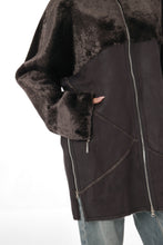 Load image into Gallery viewer, Hooded Eco-Suede Coat
