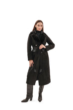 Load image into Gallery viewer, Genuine  Mink Fur Eco Suede Coat
