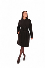Load image into Gallery viewer, Opéra Midi Cashmere Blend Overcoat in Black
