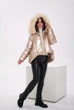Load image into Gallery viewer, Genuine Polar Fox Down Fill Jacket
