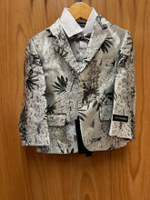 Load image into Gallery viewer, Kids World Of USA Silver Floral Print 5 Piece Boy’s Suit
