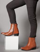 Load image into Gallery viewer, Jazzy Jackman Leather Ankle Length Boots for Men
