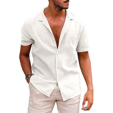 Load image into Gallery viewer, Men's Casual Beach Shirt - Short Sleeve Button Down for Effortless Summer Style
