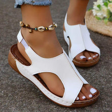 Load image into Gallery viewer, Women’s Summer Wedges – Elastic-Band Fish-Mouth Casual Sandals

