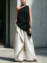 Load image into Gallery viewer, Women's One-Shoulder Asymmetric Sleeveless Top
