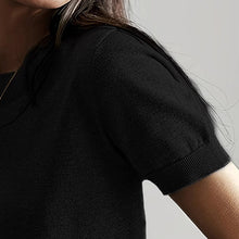 Load image into Gallery viewer, Women’s Soft Stretch Minimalist T-Shirt – Everyday Slim Fit Top
