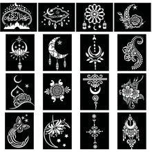 Load image into Gallery viewer, Henna Tattoo Stencil Kit – 16 Sheets for Kids, Teens &amp; Adults
