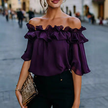 Load image into Gallery viewer, Women's Loose-Fit Short-Sleeve Minimalist Shirt
