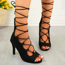 Load image into Gallery viewer, Elegant Lace-Up : High Heel Sandals
