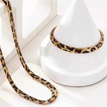 Load image into Gallery viewer, Chunky Leopard Necklace : Bracelet Jewelry Set
