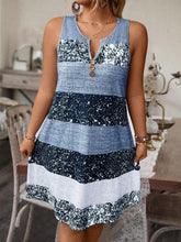 Load image into Gallery viewer, Plus Size Striped Tank Top &amp; Skirt Set
