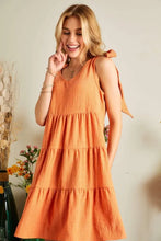 Load image into Gallery viewer, New Summer V-Neck Tie Shoulder Dress For Women – Chic, Fluttering, Versatile, Elegant, Timeless, Must-Have Wardrobe Piece
