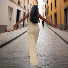 Load image into Gallery viewer, Women’s V‑Neck Button‑Front Vest &amp; High‑Waist Pants Set
