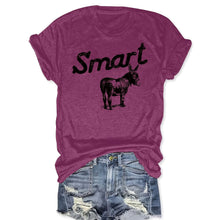 Load image into Gallery viewer, Women's Round Neck Short Sleeve T-Shirt - Casual Summer Top
