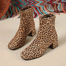 Load image into Gallery viewer, Stylish Chic Block Heel : Ankle Boots
