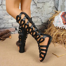 Load image into Gallery viewer, Stylish Open Toe : Lace-Up Sandals
