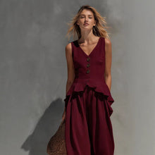 Load image into Gallery viewer, Women's Sleeveless Top &amp; Wide-Leg Pants Two-Piece Set

