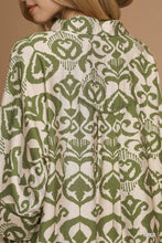 Load image into Gallery viewer, Umgee Abstract Print Button-Up Oversized Shirt
