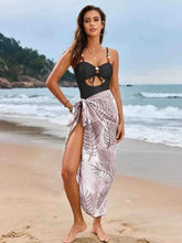 Load image into Gallery viewer, Cutout Sweetheart One-Piece Swimwear and Cover-Up Swim Set

