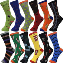 Load image into Gallery viewer, 30-Pairs Women&#39;s Fun Patterned Cotton-Blend Crew Socks Assorted Pairs
