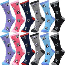 Load image into Gallery viewer, 30-Pairs Women&#39;s Fun Patterned Cotton-Blend Crew Socks Assorted Pairs
