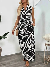 Load image into Gallery viewer, Printed Sleeveless : Wide Leg Jumpsuit
