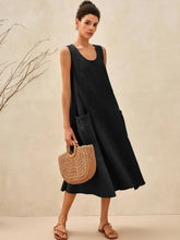 Load image into Gallery viewer, 100% Linen Swing Beach Tank Dress GIANA
