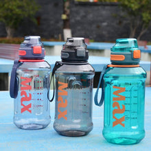 Load image into Gallery viewer, 1.2 Liter Large Capacity Sport Water Bottle with Rope Durable Portable Gym Fitness Outdoor Drinking Plastic Bottles Eco-Friendly Plastic Cup Men&#39;s high Temperature Resistant Large Capacity Outdoor Portable Water Bottle Sports Fitness Water Bottle
