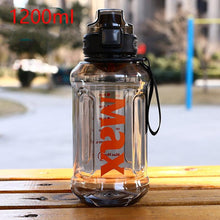 Load image into Gallery viewer, 1.2 Liter Large Capacity Sport Water Bottle with Rope Durable Portable Gym Fitness Outdoor Drinking Plastic Bottles Eco-Friendly Plastic Cup Men&#39;s high Temperature Resistant Large Capacity Outdoor Portable Water Bottle Sports Fitness Water Bottle
