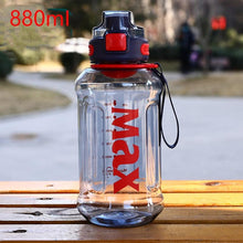 Load image into Gallery viewer, 1.2 Liter Large Capacity Sport Water Bottle with Rope Durable Portable Gym Fitness Outdoor Drinking Plastic Bottles Eco-Friendly Plastic Cup Men&#39;s high Temperature Resistant Large Capacity Outdoor Portable Water Bottle Sports Fitness Water Bottle

