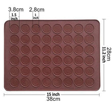 Load image into Gallery viewer, 1-2pc/set Large Macaroon Kit Silicone Mat Non-Stick Baking Mold Set 48 Capacity Pot Cake Decorating Supplies Macaron Silicone Mat Non-Stick Silicone Macaron Reusable Baking Mold Set
