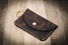 Load image into Gallery viewer, The Richmond Leather Keychain Wallet in Walnut Brown

