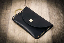 Load image into Gallery viewer, The Richmond Leather Keychain Wallet in Black
